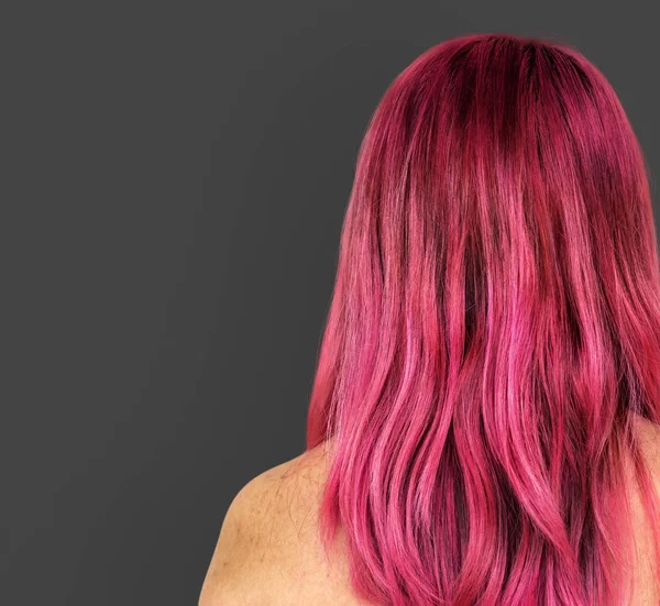 Pink Hair Woman — Stock Photo, Image