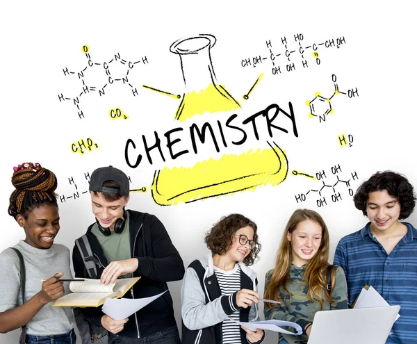 Students learning together — Stock Photo, Image