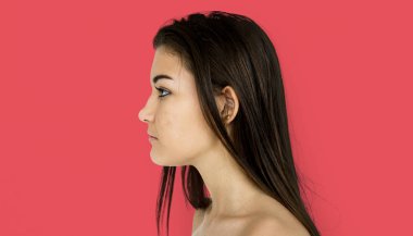 beyaz kadın gömleksiz