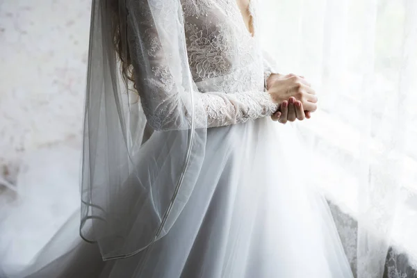 Beautiful Bride in Wedding Dress — Stock Photo, Image