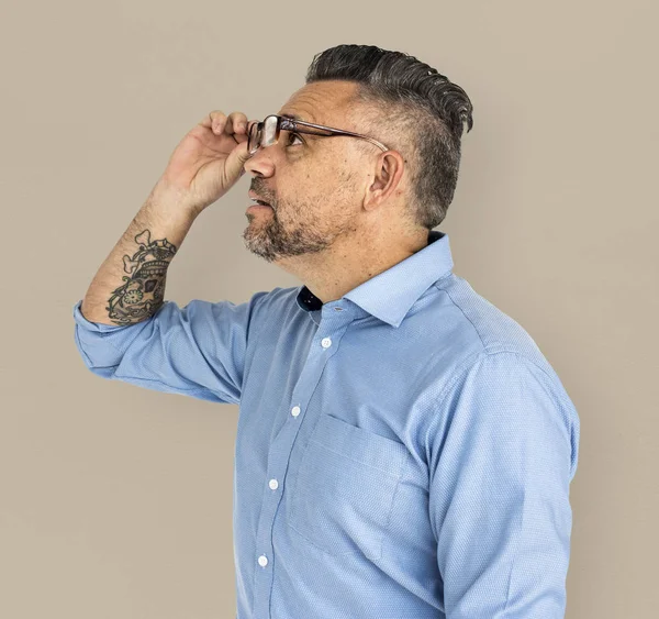 Hombre maduro con gafas —  Fotos de Stock