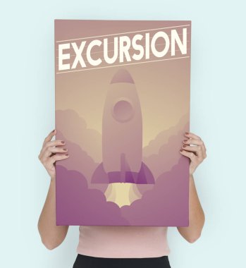 kişi holding tasarlamak. 