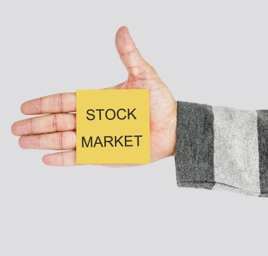 Erkek el kağıt Not tutarak