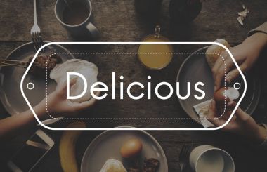 yiyecek ve insan eli ile tablo