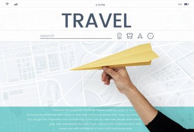 Kağıt Uçak tutan el