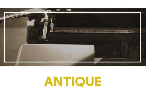 Antique typewriter machine — Stock Photo, Image