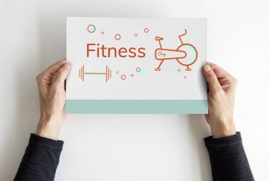 afişini holding eller