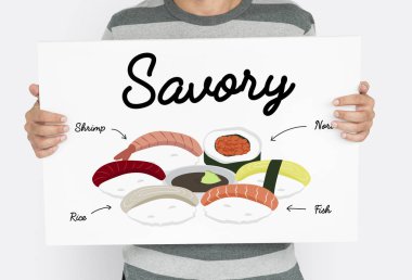 Elinde bayrak tutan adam 