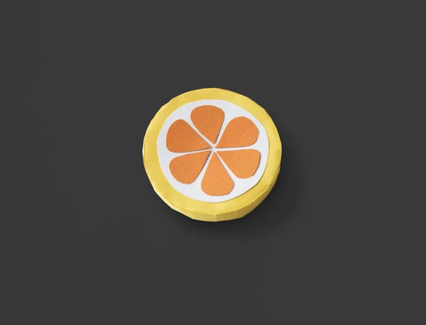Papír narancs szelet — Stock Fotó