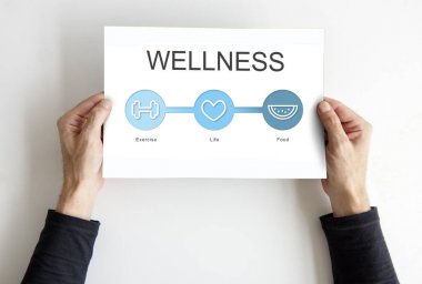 afişini holding eller