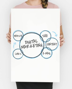 kişi holding tasarlamak. 