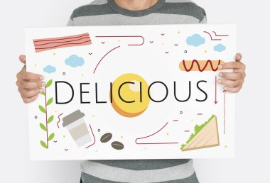 Elinde bayrak tutan adam 