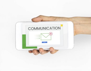 Kişi el ile smartphone