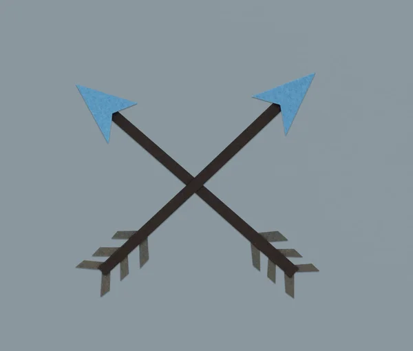 Two handmade arrows — Stock Photo, Image