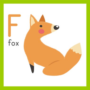 karikatür turuncu tilki