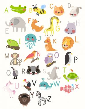 çeşitlilik karikatür hayvanlar