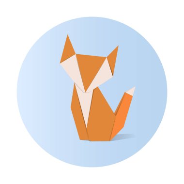 Fox şeklinde origami