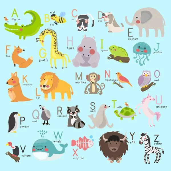Ποικιλομορφία ζώα κινουμένων σχεδίων — Διανυσματικό Αρχείο