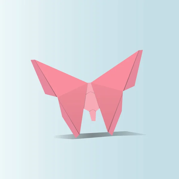 Origami pillangó alakú — Stock Vector
