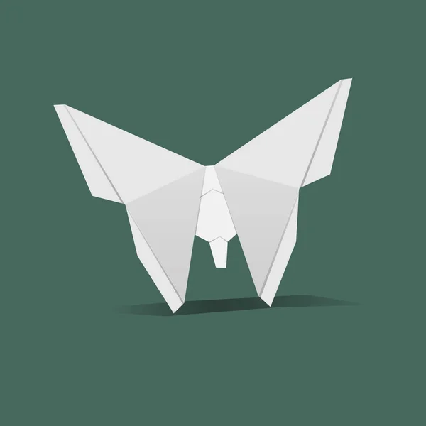 Origami em forma de borboleta — Vetor de Stock