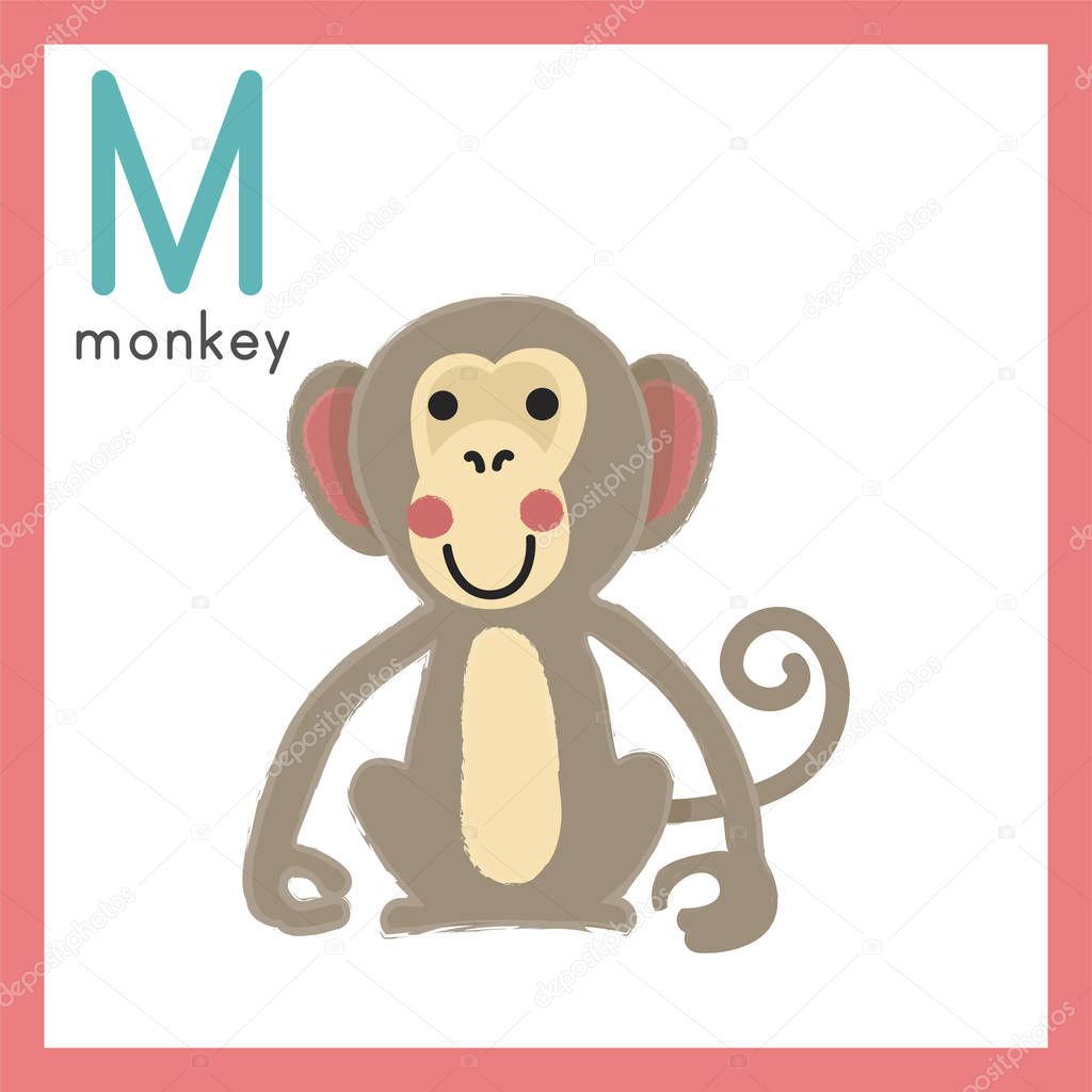 cartoon grey monkey