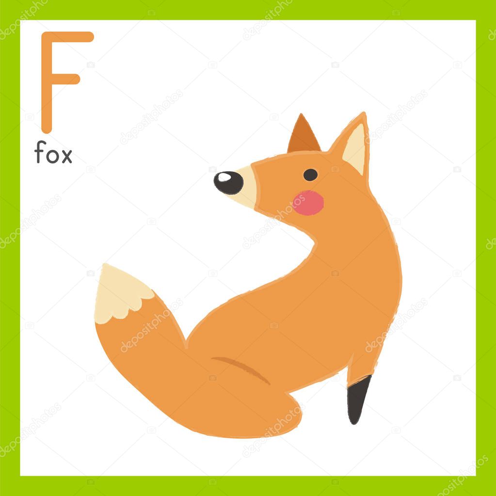 cartoon orange fox