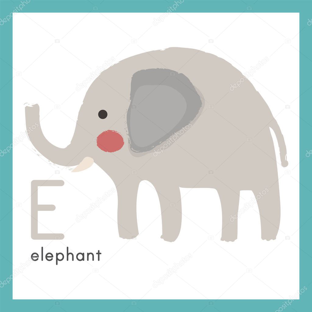 cartoon grey elephant