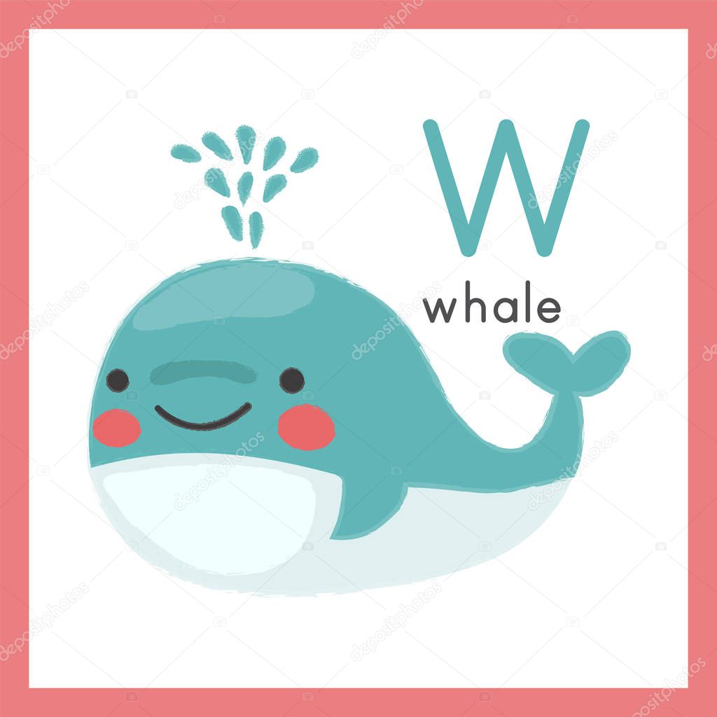 cartoon blue whale