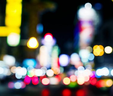 Işıklar gece zaman, özgün photoset sokak bokeh bulanık