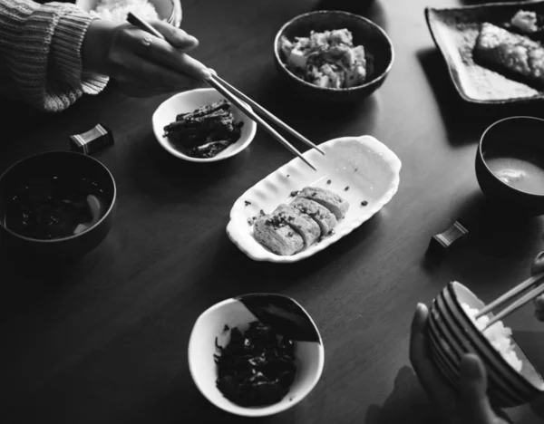 Japanese food set on the table — Stock Photo, Image