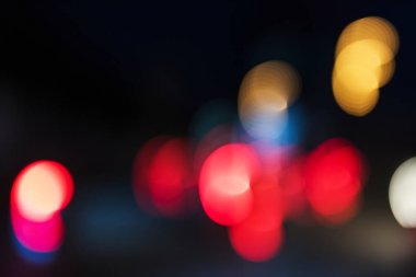 Işıklar gece zaman, özgün photoset sokak bokeh bulanık