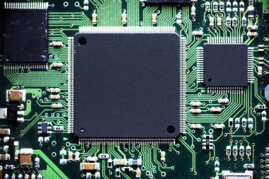 Elektronik devre kartı, özgün closeup photoset