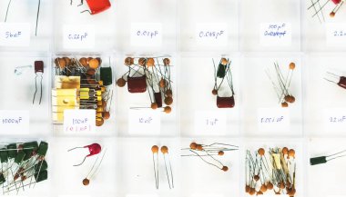 Hava çeşitli kapasite elektronik parçalar, orijinal görünümünü photoset