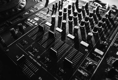Mikser ekipman eğlence Dj istasyonu, özgün photoset