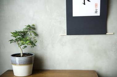 Oryantal Japon tarzı, özgün photoset iç ev tasarımı