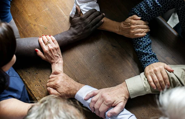 Gente rezando Manos — Foto de Stock