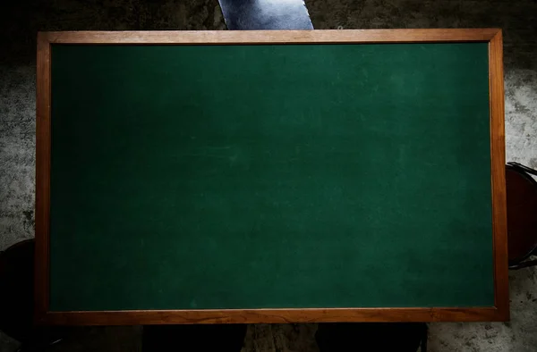 Blank blackboard table mock-up texture — Stock Photo, Image