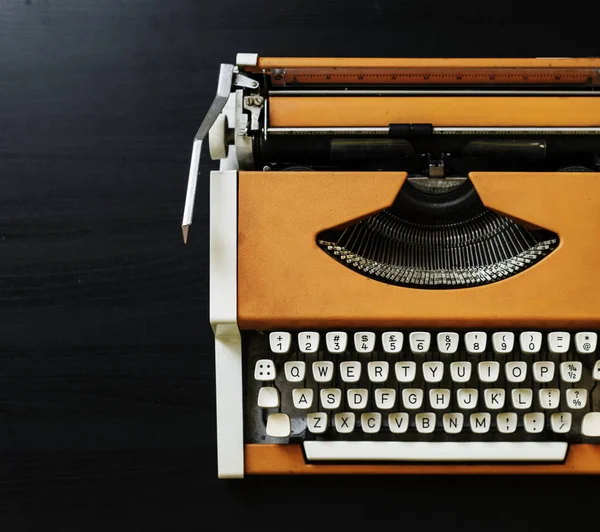 Orange Typewriter machine — Stock Photo, Image