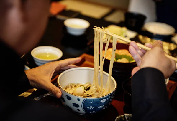 Собача локшина японська кухня їжі — стокове фото
