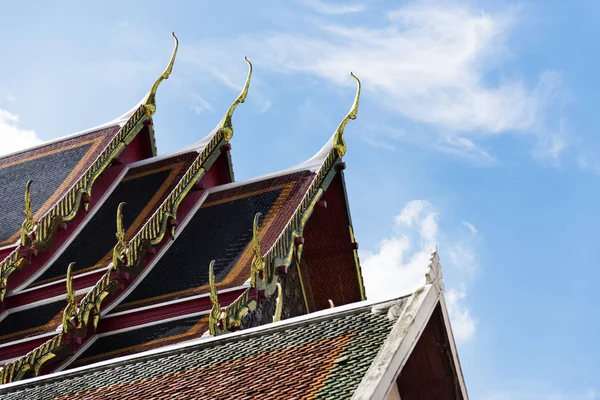 Asiatisk Arkitektur Stil Templet Taket Bangkok Thailand Ursprungliga Fotosätta — Stockfoto