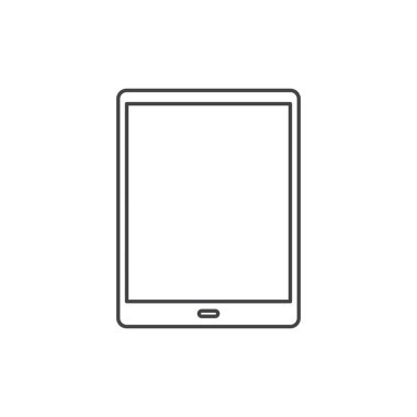 boş ekran ile dijital tablet