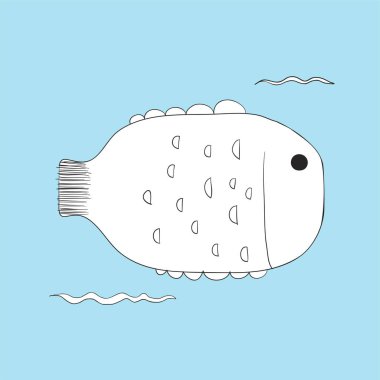 Çizim sualtı yaratıklar