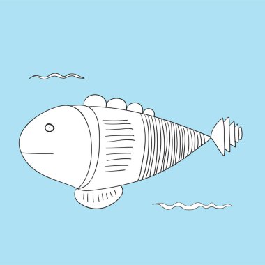 Çizim sualtı yaratıklar