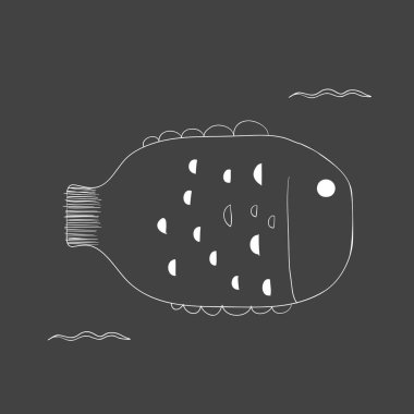 Çizim sualtı yaratıklar