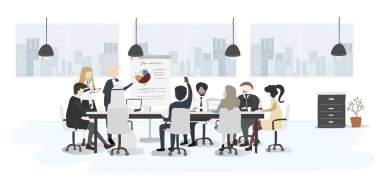 İnsanlar iş toplantısında