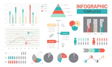 Infographic şablonları tasarım