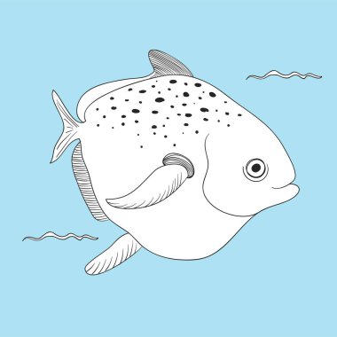 Çizim sualtı yaratıklar