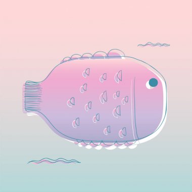 Çizim sualtı yaratıklar