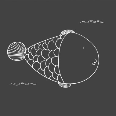 Çizim sualtı yaratıklar