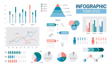 Infographic şablonları tasarım